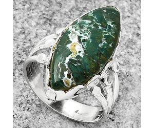 Natural Larsonite Jasper Ring size-8.5 SDR184413 R-1338, 11x25 mm