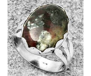 Natural Russian Eudialyte Ring size-9 SDR184415 R-1338, 13x18 mm