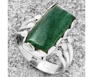 Natural Green Aventurine Ring size-8 SDR184432 R-1338, 9x18 mm