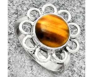 Natural Tiger Eye - Africa Ring size-7.5 SDR184436 R-1527, 10x10 mm