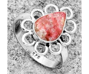 Natural Pink Thulite - Norway Ring size-9 SDR184444 R-1527, 8x12 mm