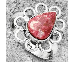 Natural Pink Thulite - Norway Ring size-7.5 SDR184454 R-1527, 8x12 mm
