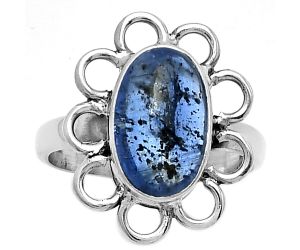 Natural Blue Kyanite - Brazil Ring size-7.5 SDR184464, 8x13 mm