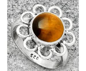 Natural Tiger Eye - Africa Ring size-7.5 SDR184468 R-1527, 10x10 mm