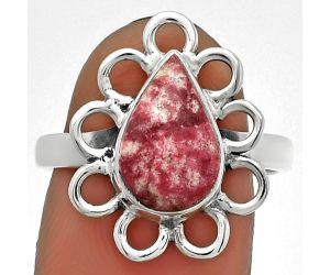 Natural Pink Thulite - Norway Ring size-8.5 SDR184473 R-1527, 8x12 mm