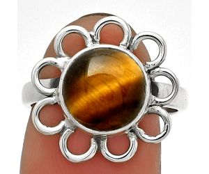 Natural Tiger Eye - Africa Ring size-7.5 SDR184474 R-1527, 10x10 mm