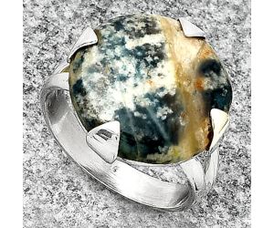 Natural Blue Scheelite - Turkey Ring size-7 SDR184496 R-1305, 16x16 mm