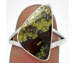 Dragon Blood Stone - South Africa Ring size-7.5 SDR184548 R-1002, 11x18 mm