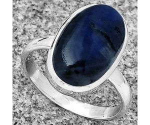 Blue Fire Labradorite - Madagascar Ring size-8 SDR184998 R-1004, 10x16 mm