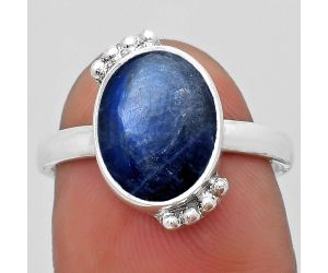 Blue Fire Labradorite - Madagascar Ring size-7 SDR185100 R-1102, 9x12 mm