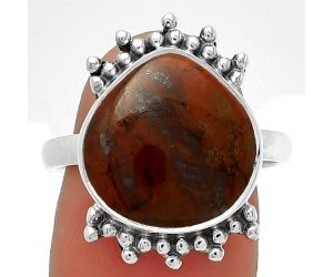 Natural Cherry Creek Ring size-8.5 SDR185175 R-1223, 14x14 mm