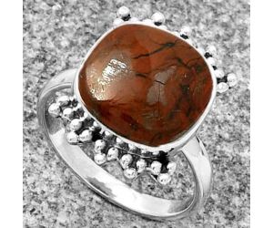 Natural Cherry Creek Ring size-8.5 SDR185201 R-1223, 13x13 mm
