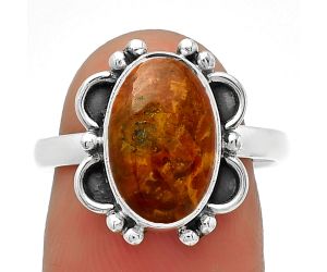 Natural Rare Cady Mountain Agate Ring size-7 SDR185295 R-1103, 8x12 mm