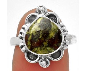 Dragon Blood Stone - South Africa Ring size-7.5 SDR185331 R-1103, 11x11 mm