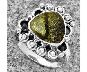 Dragon Blood Stone - South Africa Ring size-7 SDR185371 R-1207, 11x11 mm