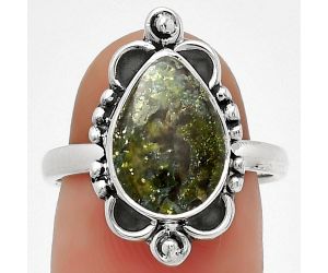 Dragon Blood Stone - South Africa Ring size-7.5 SDR185431 R-1103, 9x13 mm
