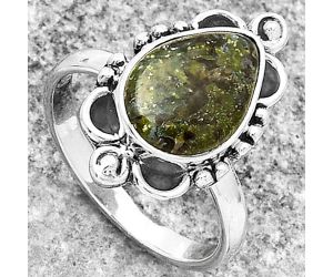 Dragon Blood Stone - South Africa Ring size-7.5 SDR185431 R-1103, 9x13 mm