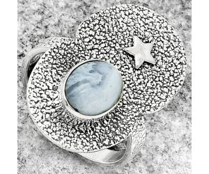 Star - Blue Lace Agate - South Africa Ring size-8 SDR185474 R-1290, 7x9 mm