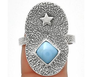 Star - Natural Owyhee Opal Ring size-9 SDR185483 R-1290, 7x7 mm