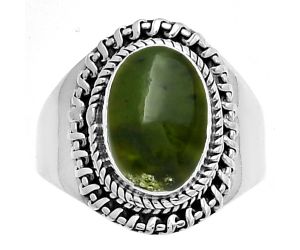 Natural Chrome Chalcedony Ring size-8 SDR185621 R-1279, 8x12 mm