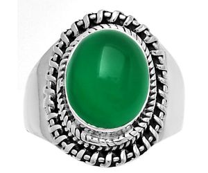 Natural Green Onyx Ring size-8 SDR185635 R-1279, 9x11 mm