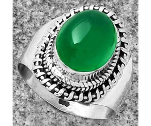 Natural Green Onyx Ring size-8 SDR185635 R-1279, 9x11 mm