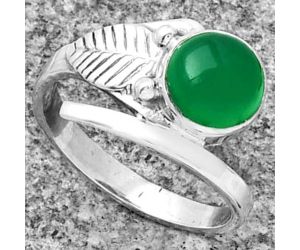Natural Green Onyx Ring size-8 SDR185667 R-1410, 8x8 mm