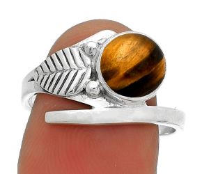Natural Tiger Eye - Africa Ring size-8.5 SDR185694 R-1410, 8x8 mm