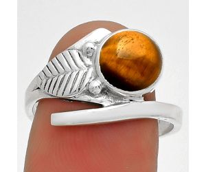 Natural Tiger Eye - Africa Ring size-8.5 SDR185698 R-1410, 8x8 mm
