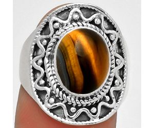 Natural Tiger Eye - Africa Ring size-8 SDR185726 R-1501, 9x11 mm