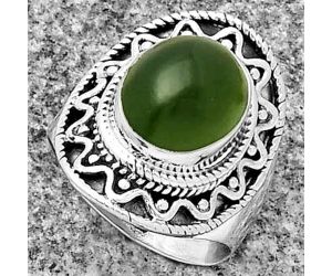 Natural Nephrite Jade - Canada Ring size-7 SDR185739 R-1501, 9x11 mm