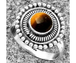 Natural Tiger Eye - Africa Ring size-7 SDR185778 R-1388, 7x7 mm