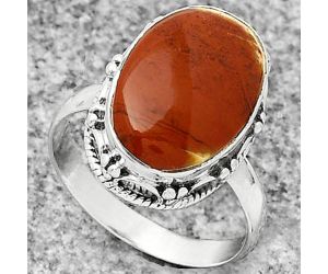 Natural Red Moss Agate Ring size-8.5 SDR185814 R-1196, 11x17 mm