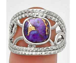 Copper Purple Turquoise - Arizona Ring size-7.5 SDR185879 R-1133, 9x9 mm