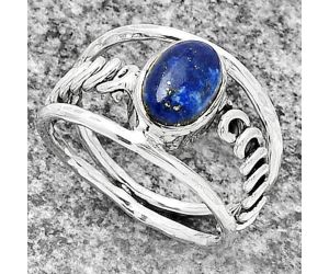 Natural Lapis Lazuli - Afghanistan Ring size-7 SDR185979 R-1136, 6x9 mm
