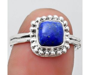 Natural Lapis Lazuli - Afghanistan Ring size-8 SDR186521 R-1071, 7x7 mm
