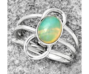 Natural Ethiopian Opal Ring size-8 SDR186580 R-1141, 7x9 mm