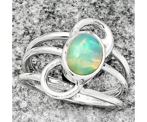 Natural Ethiopian Opal Ring size-8 SDR186581 R-1141, 7x9 mm