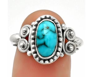 Natural Egyptian Turquoise Ring size-9 SDR186690 R-1283, 6x11 mm