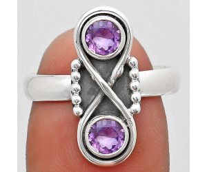 Natural Amethyst - Brazil Ring size-9 SDR186716 R-1516, 5x5 mm