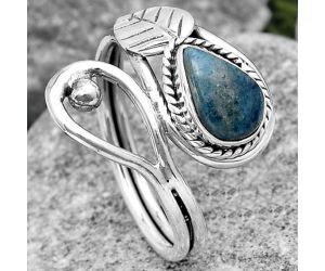 Natural Blue Scheelite - Turkey Ring size-7.5 SDR186767 R-1464, 6x9 mm