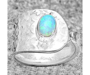 Adjustable - Fire Opal Ring size-7 SDR187053 R-1319, 5x7 mm
