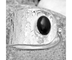 Adjustable - Black Onyx - Brazil Ring size-6.5 SDR187109 R-1319, 5x7 mm