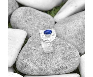 Adjustable - Natural Lapis Lazuli Ring size-7.5 SDR187148 R-1319, 5x7 mm