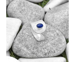 Adjustable - Natural Lapis Lazuli Ring size-7 SDR187181 R-1319, 5x7 mm
