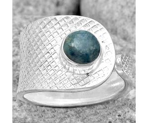 Adjustable - Blue Scheelite - Turkey Ring size-6.5 SDR187184 R-1319, 6x6 mm