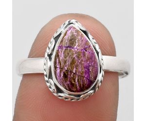Natural Purpurite - South Africa Ring size-8.5 SDR187391 R-1196, 8x12 mm