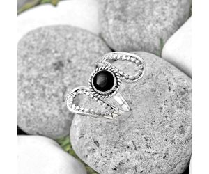 Natural Black Onyx - Brazil Ring size-8 SDR187570 R-1514, 7x7 mm