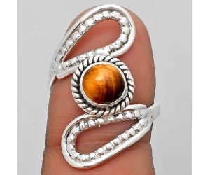 Natural Tiger Eye - Africa Ring size-7 SDR187582 R-1514, 7x7 mm