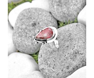 Natural Pink Thulite - Norway Ring size-7 SDR187664 R-1513, 8x14 mm